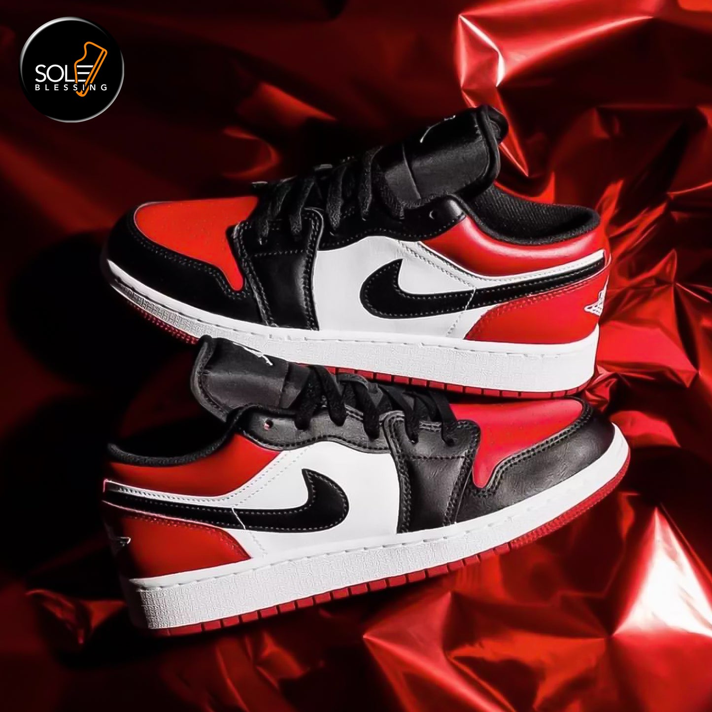 Air Jordan 1 Low Bred Toe