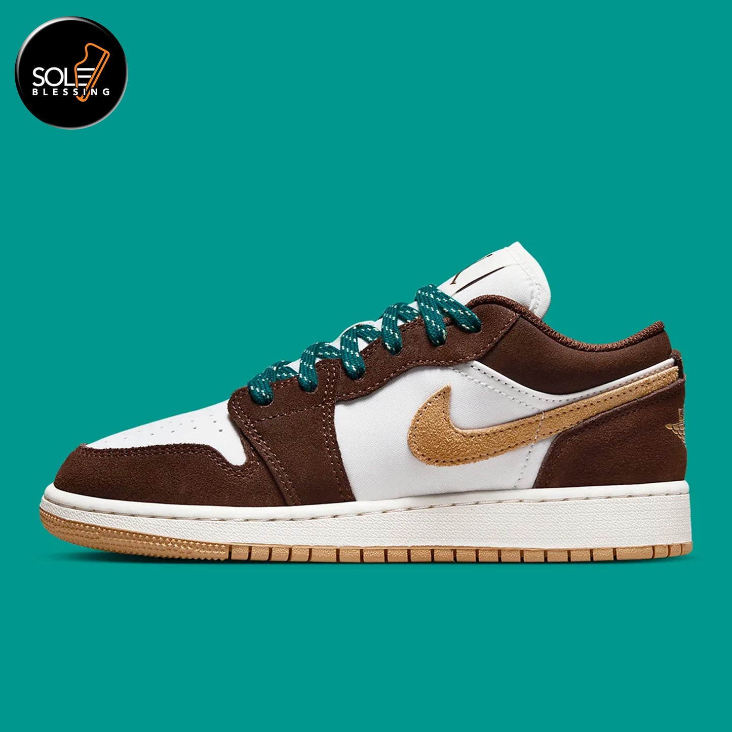 Air Jordan 1 Low GS Cacao Wow Geode Teal