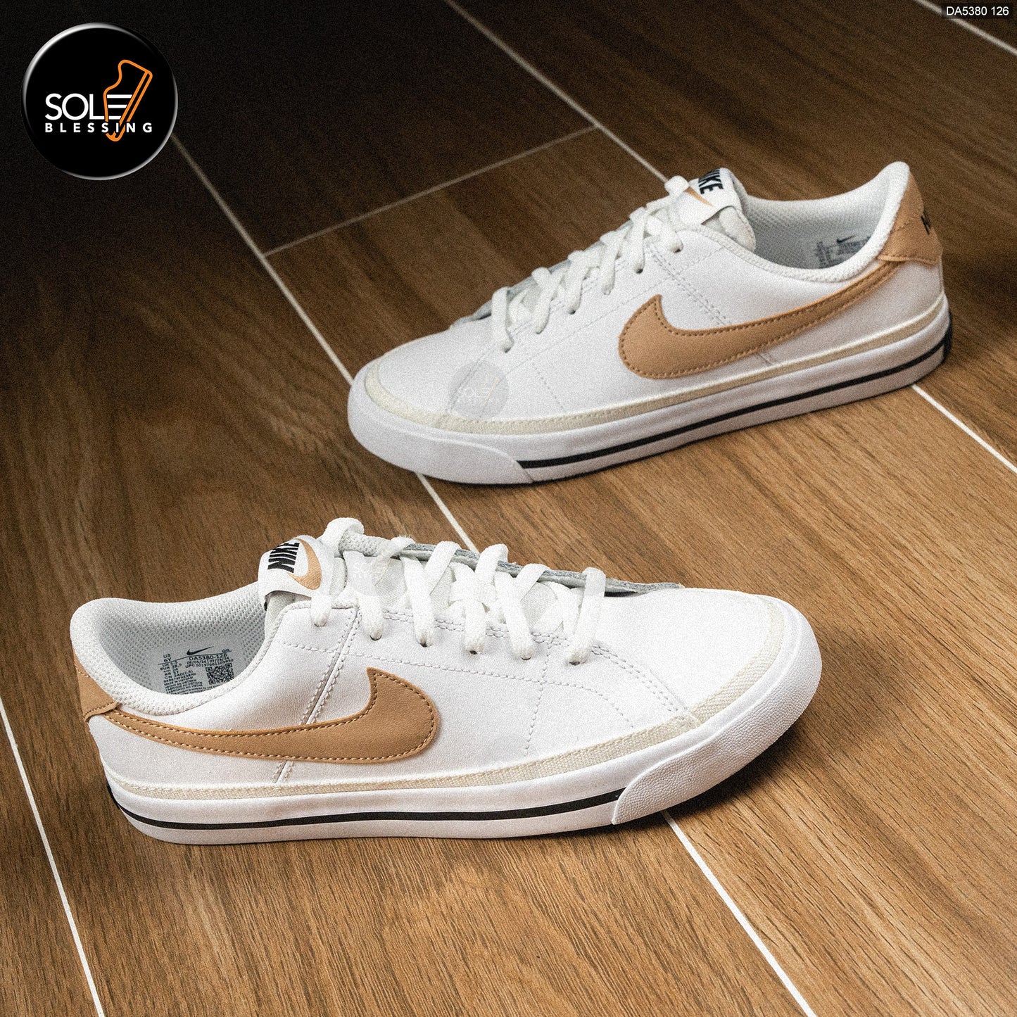 Nike Court Legacy White Black Hemp (GS)