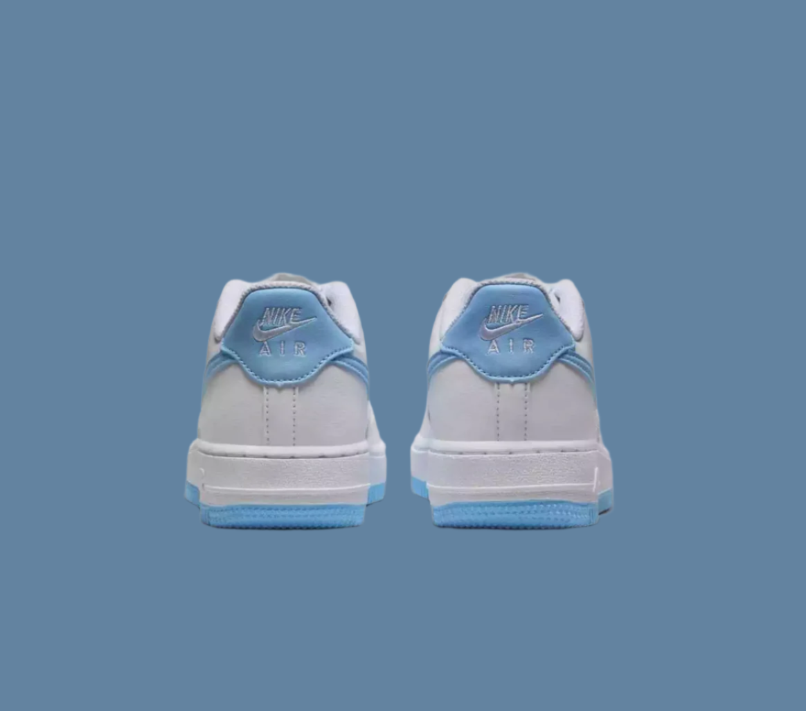 Nike Air Force 1 GS White & Aquarius Blue