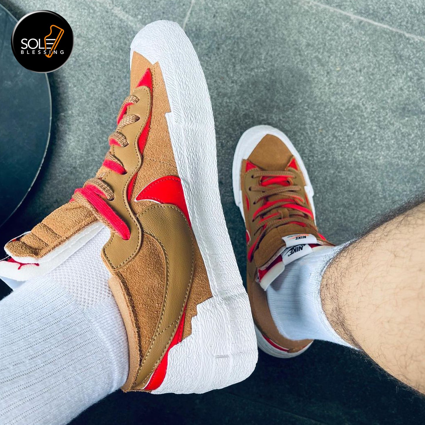 Nike Blazer Low sacai British Tan